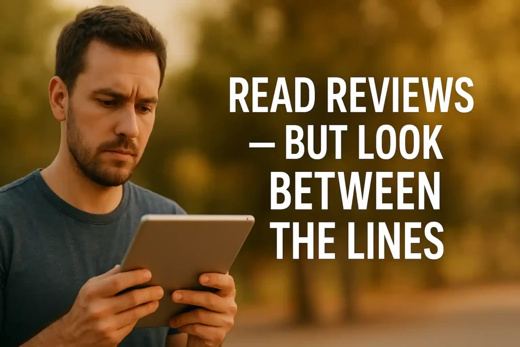 Reading Reviews in Golden Light