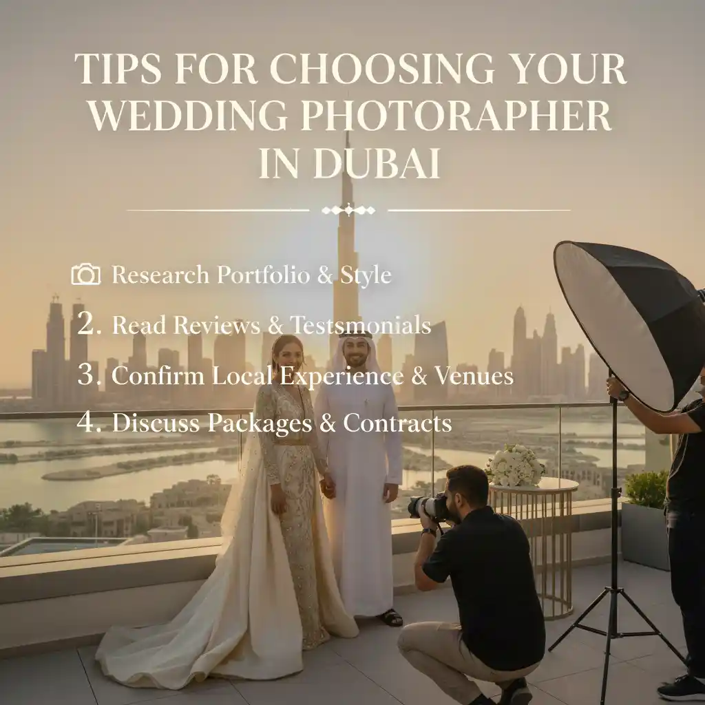 Tips for Choosing Your Wedding Photographer in Dubai
